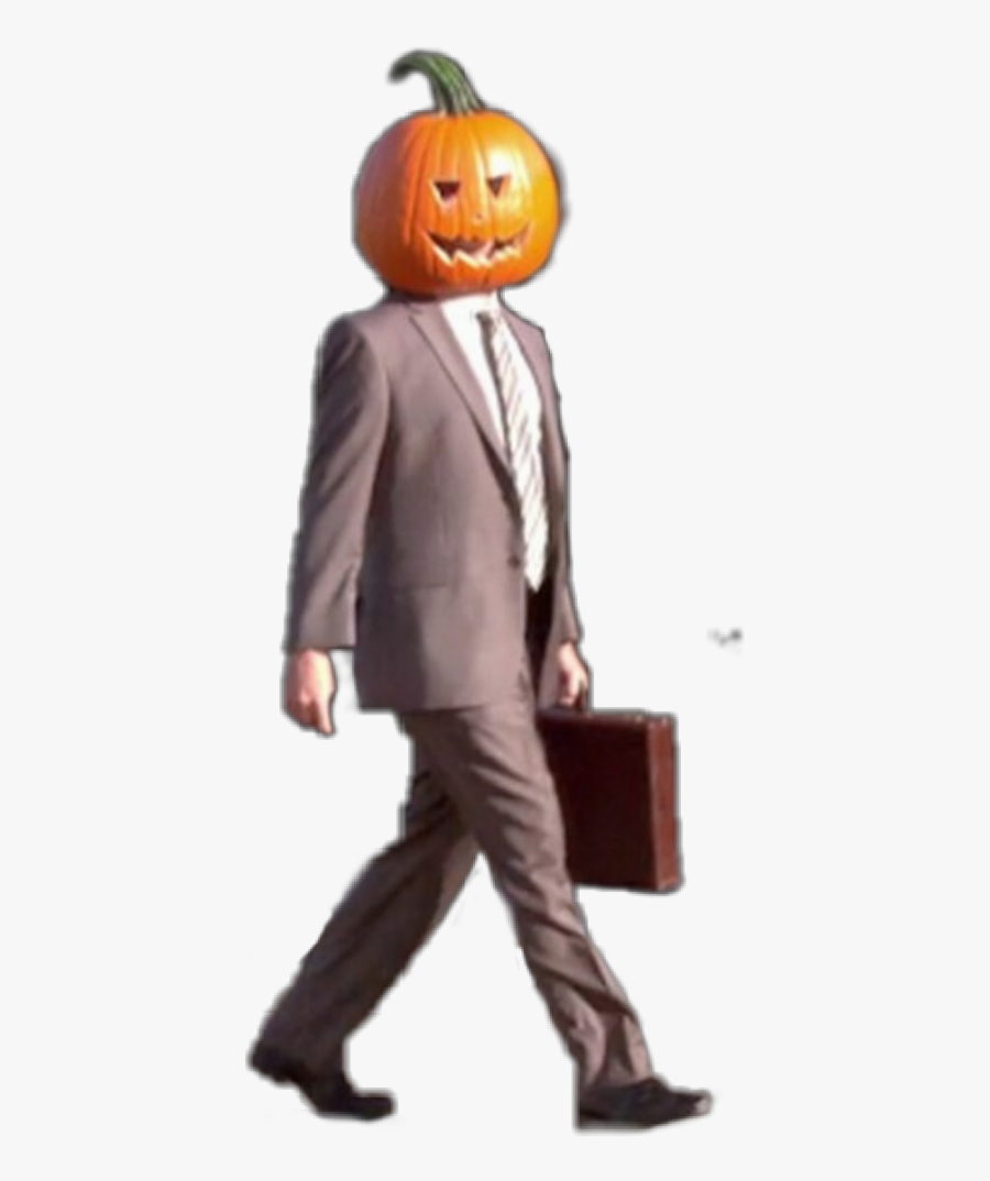 #halloween #halloweenmeme #pumpkinhead #man #suit - Halloween, Transparent Clipart