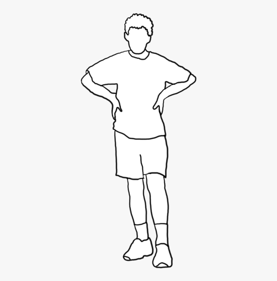 White Silhouette Boy - Human White Silhouette Png, Transparent Clipart