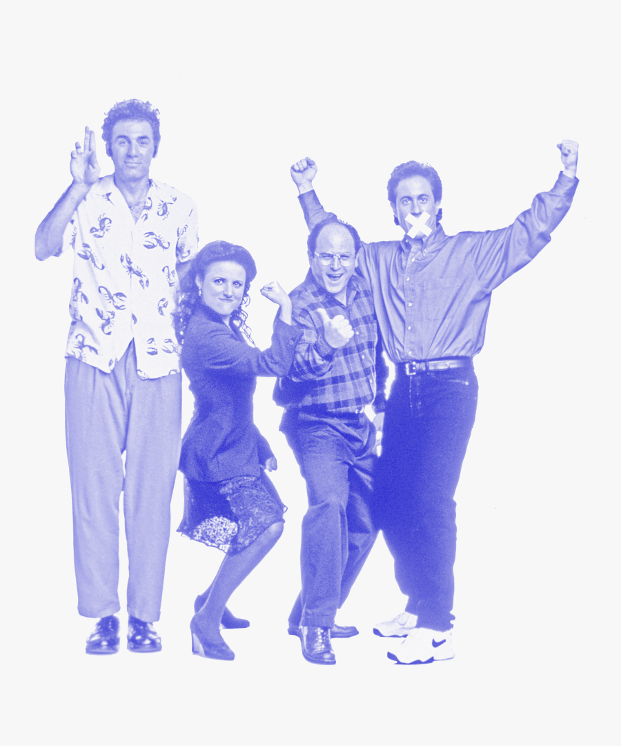 Transparent Group Selfie Clipart - Jerry Seinfeld From Seinfeld, Transparent Clipart