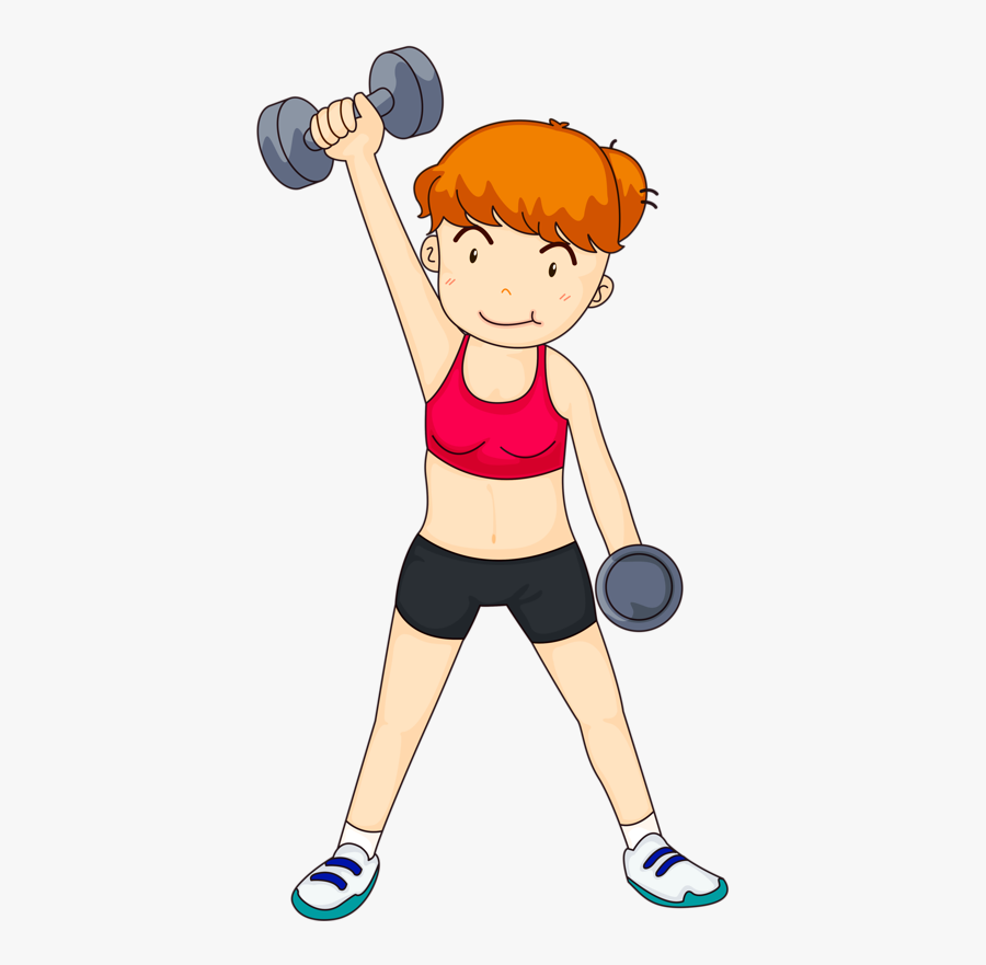 Cartoon Sports Girl, Transparent Clipart
