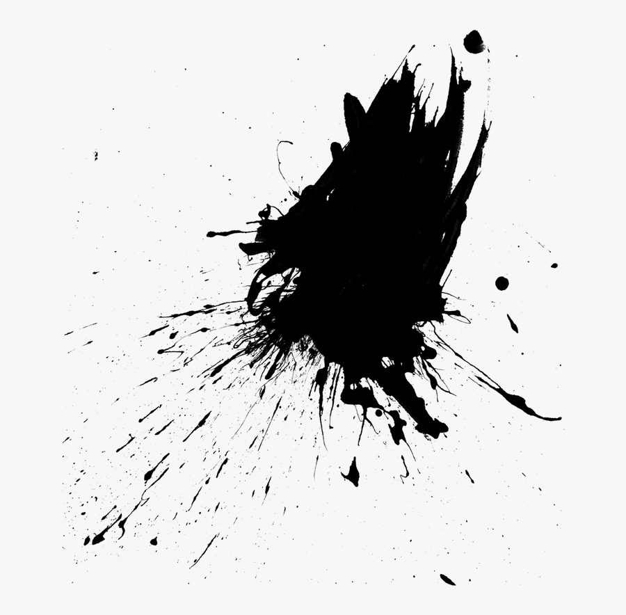 Transparency Portable Network Graphics Ink Image Vector - Splatter Black Paint Drip, Transparent Clipart
