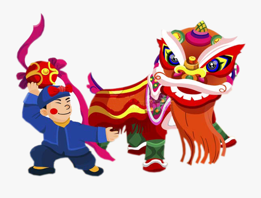 Chinese New Year Png - Lion Dance Chinese New Year Clip Art, Transparent Clipart