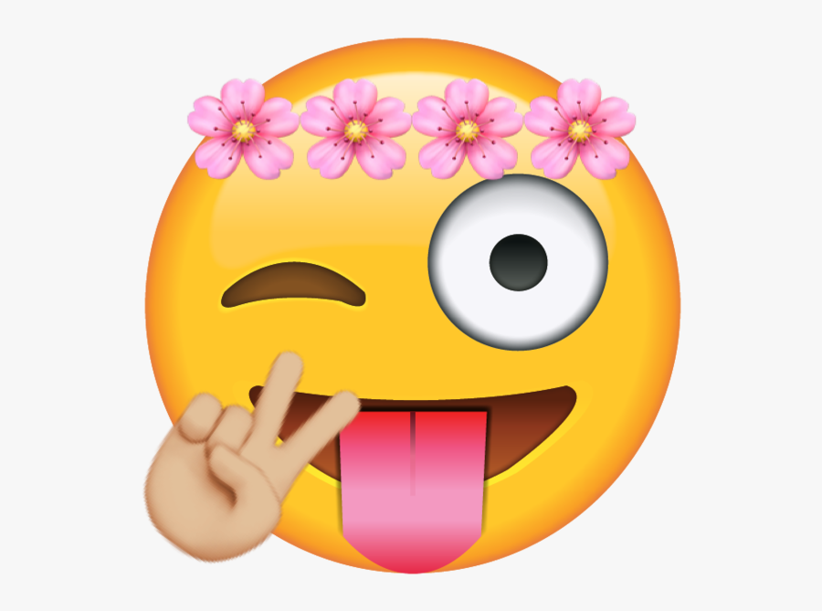 Transparent Emoji Stickers Png - Tongue Winky Emoji, Transparent Clipart