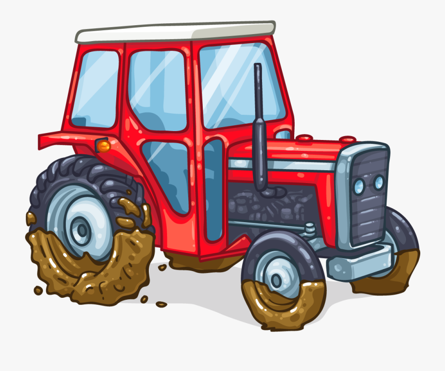 Old Mcwallabee Had A Farm - Tractor, Transparent Clipart