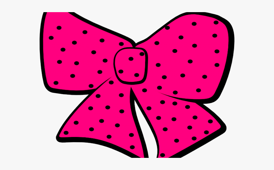 Dots Clipart Black Hair Bow - Clip Art Cheer Bow, Transparent Clipart