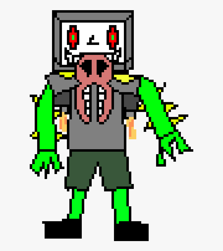 Undertale Omega Flowey Pixel Art, Transparent Clipart