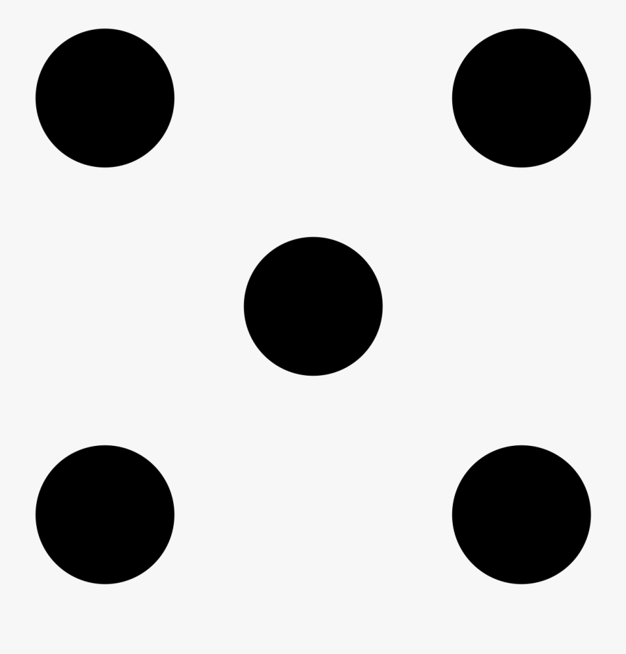 5 Dice Dots Clipart , Png Download - Circle, Transparent Clipart