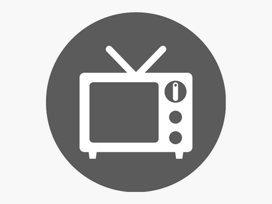 Tv - Circle, Transparent Clipart