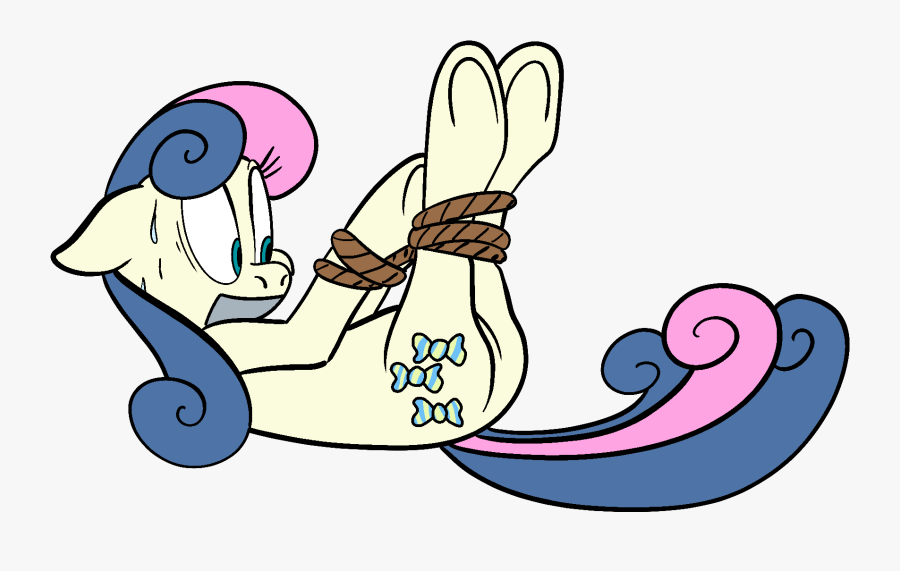 Earth Pony, Female, Floppy Ears, Gag, Hogtied, Hooves, - Bon Bon Gagged Mlp, Transparent Clipart