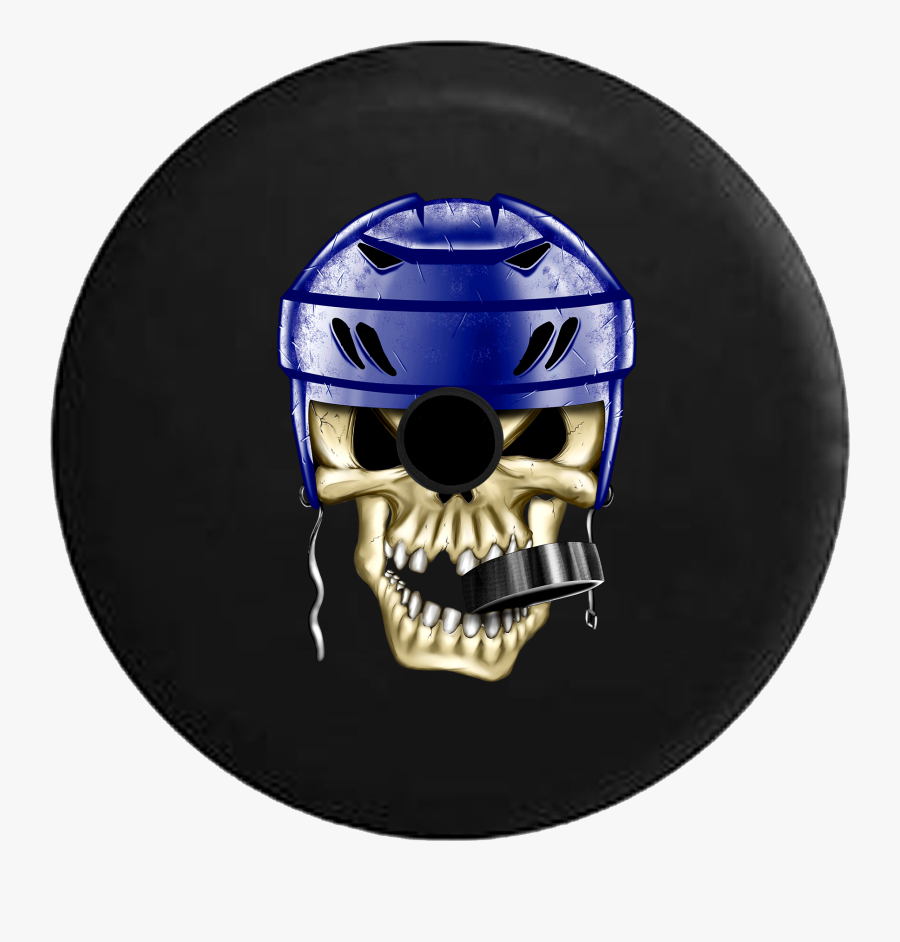 Jeep Wrangler Jl Backup Camera Day Hockey Player Skull - Icc Hockey Helmet Sticker, Transparent Clipart
