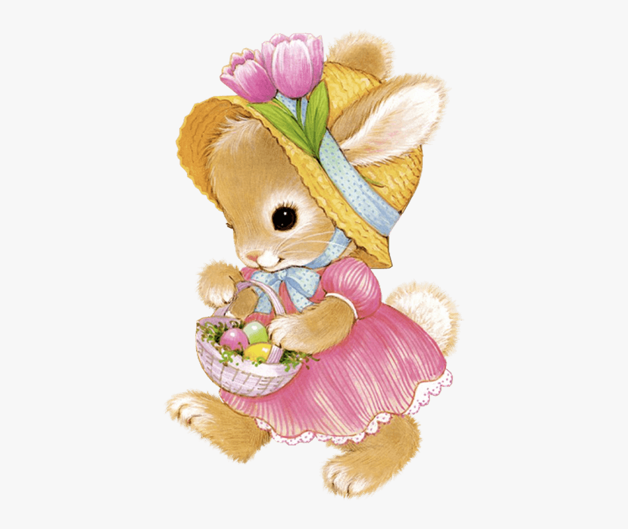 Cute Easter Bunny Girl Png Clipart Picture - Cute Easter Bunny Clipart, Transparent Clipart