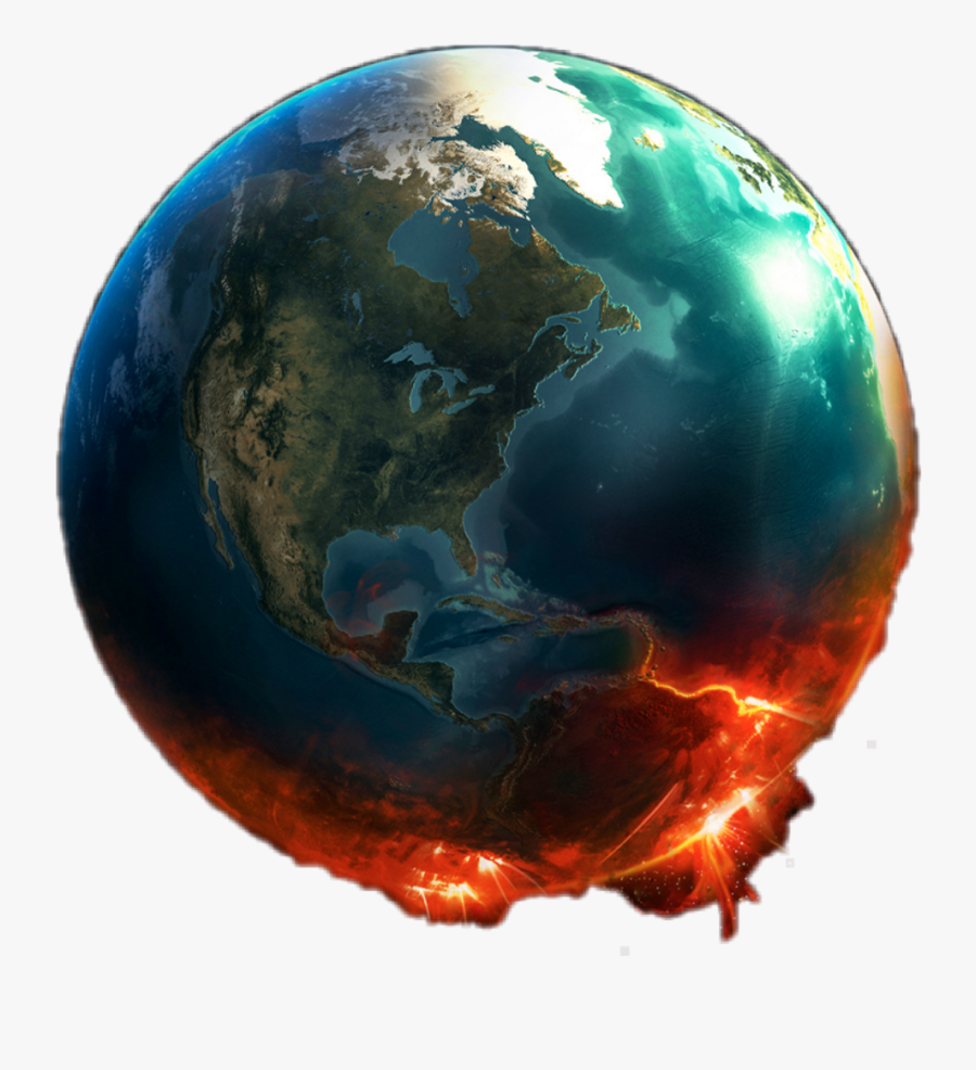 Earth On Fire Png - Transparent Earth On Fire, Transparent Clipart