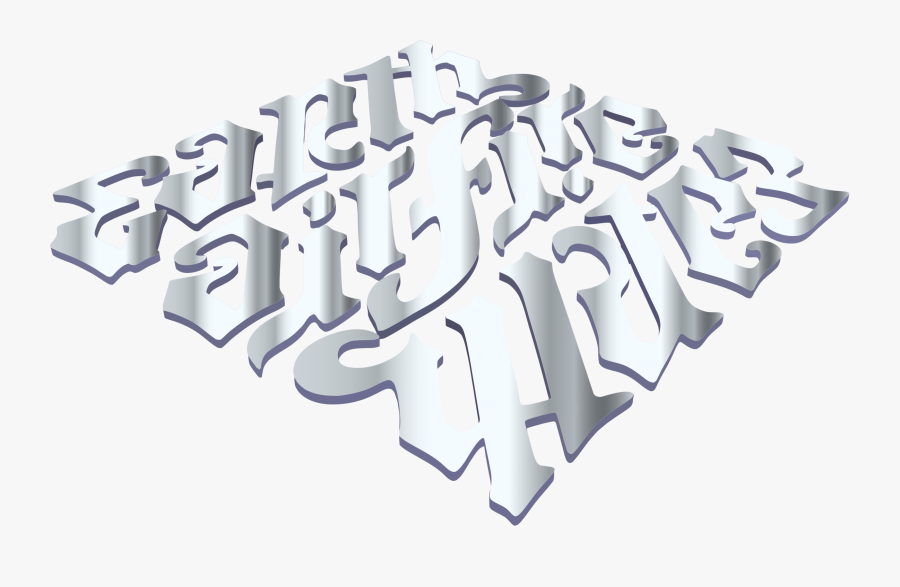 Air Water Ambigram No - Calligraphy, Transparent Clipart