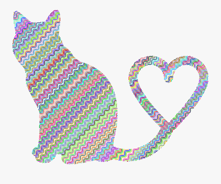 Cat Silhouette Tail Big - Cat, Transparent Clipart