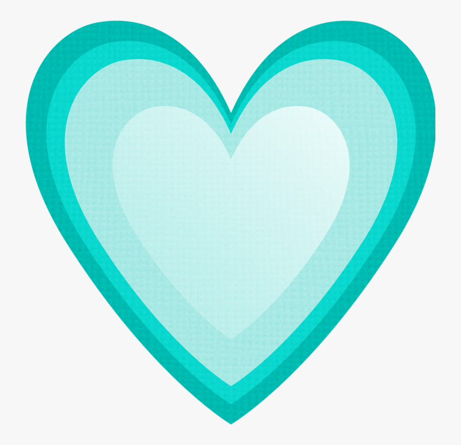 Lmurphy Discovery Hrt - Teal Heart, Transparent Clipart