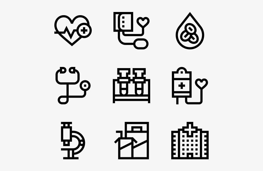 Blood Donation - White Icons Png, Transparent Clipart