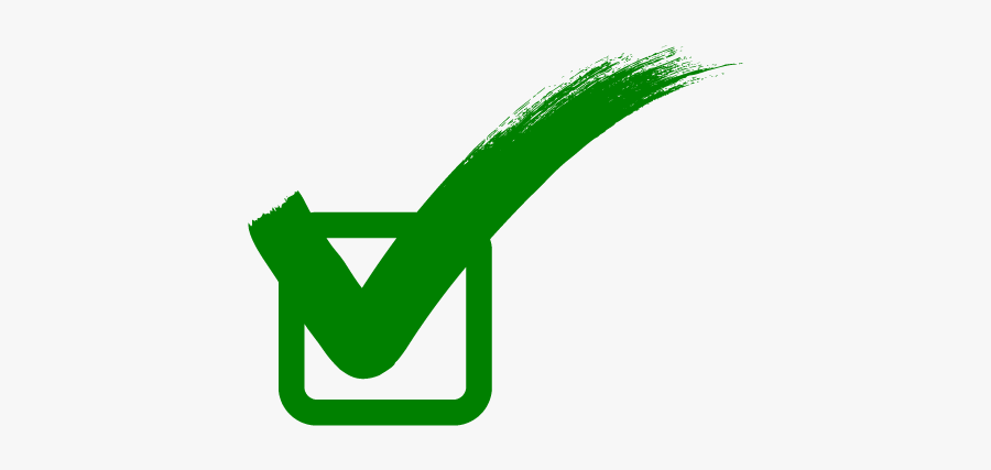 Free Green Check Mark, Transparent Clipart