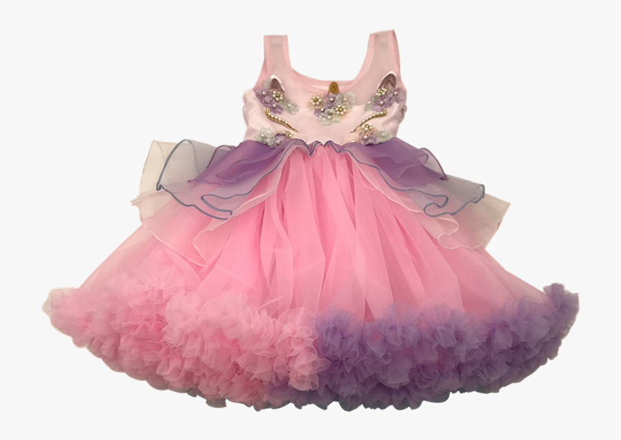 2018 Baby Girls Unicorn Horse Floral Princess Tutu - Transparent Princess Dress Png, Transparent Clipart