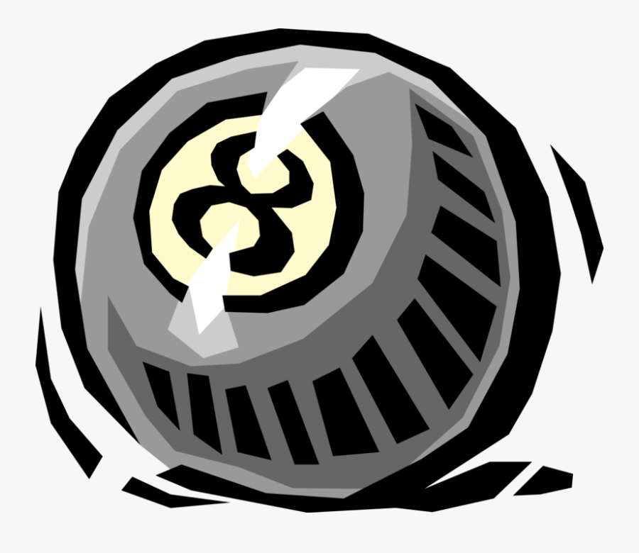 Vector Illustration Of Eight-ball Pool Played On Pocket - Eight Ball, Transparent Clipart