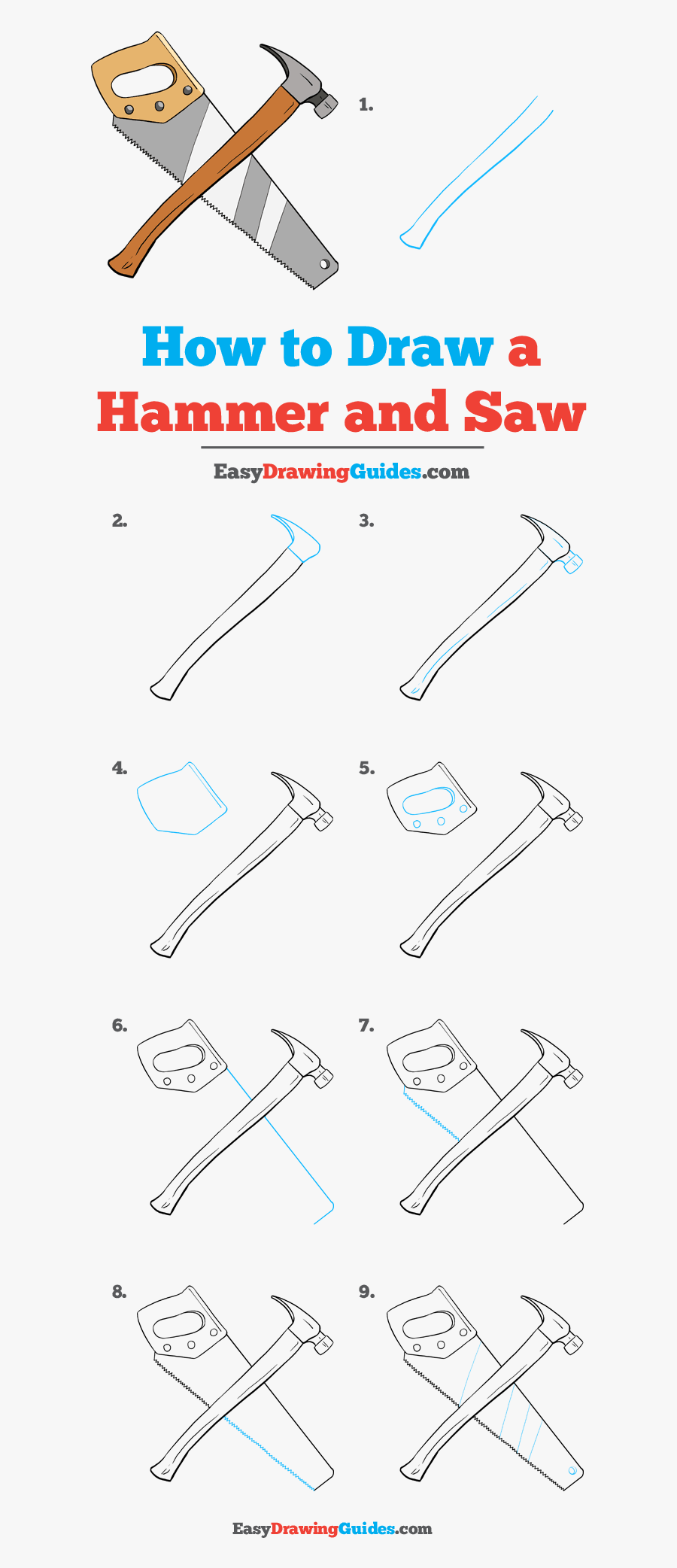 How To Draw Hammer And Saw - Orchid Flower Drawing Easy Step By Step, Transparent Clipart