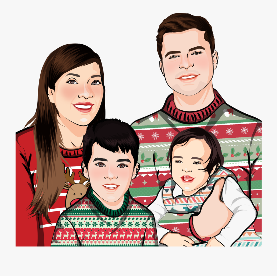 Transparent Ugly Sweater Party Clipart - Cartoon, Transparent Clipart