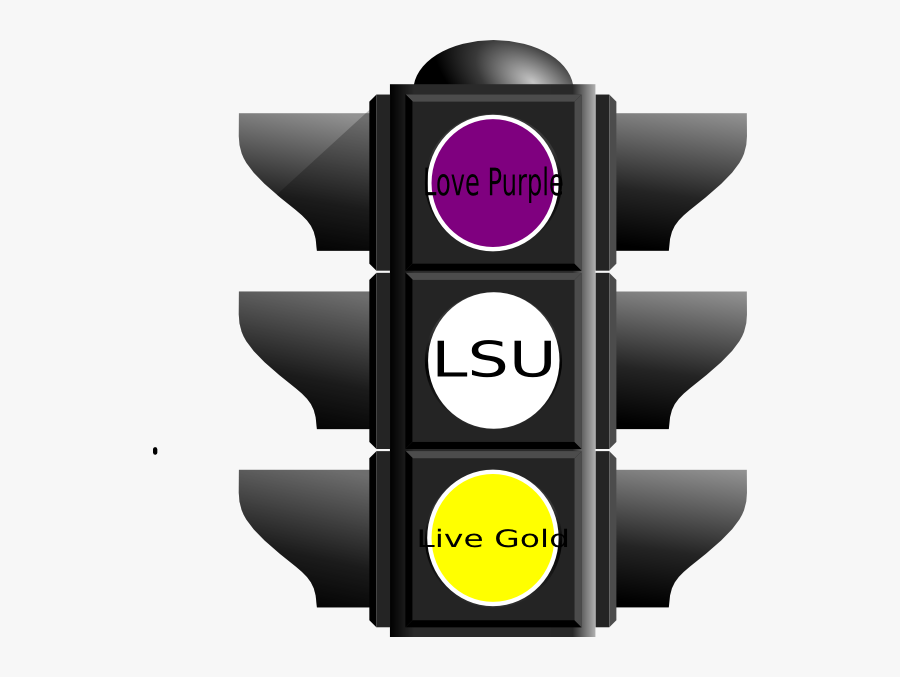 Transparent Lsu Clipart Free - Red Traffic Light, Transparent Clipart
