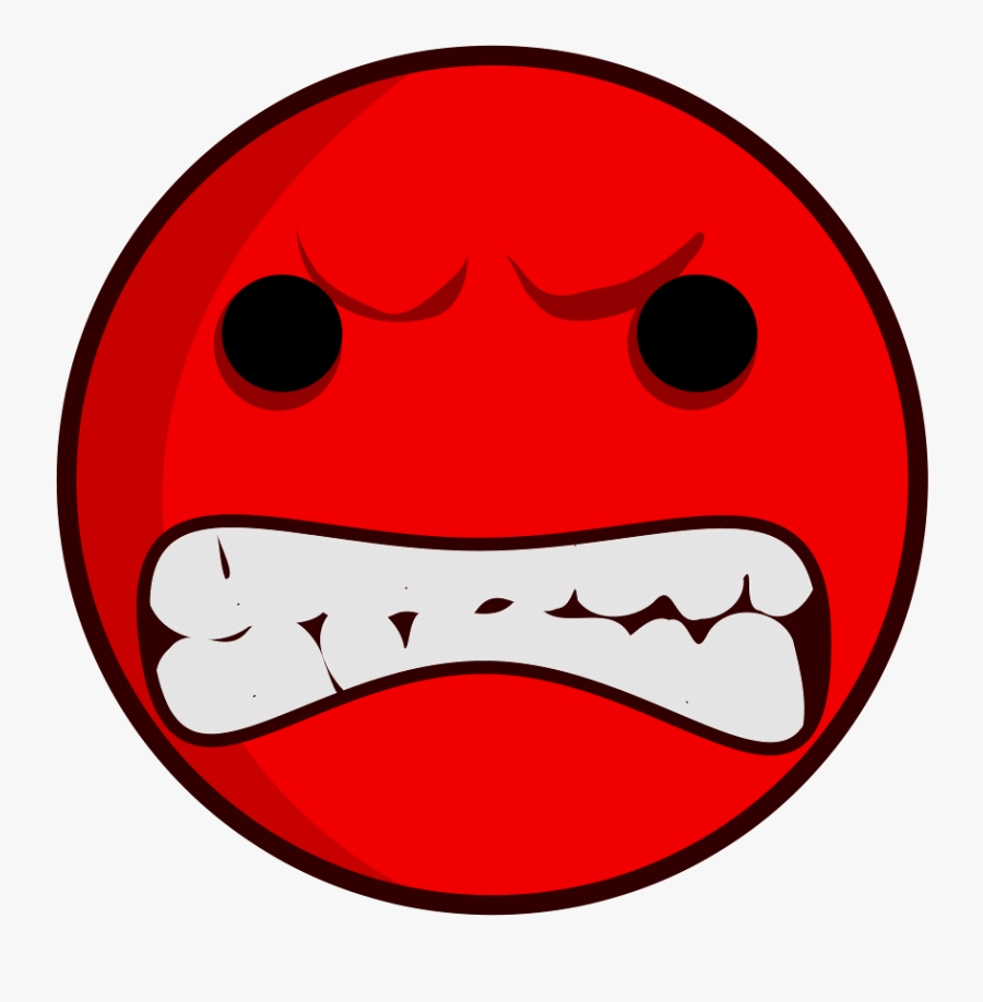 Smiley Anger Emoticon Red Clip Art - Angry Free Clipart, Transparent Clipart