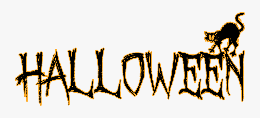 Word Halloween, Transparent Clipart