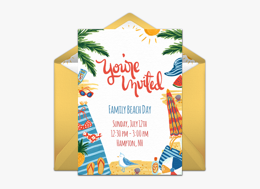 Free Day At The - Barrio Fiesta Sample Invitation, Transparent Clipart