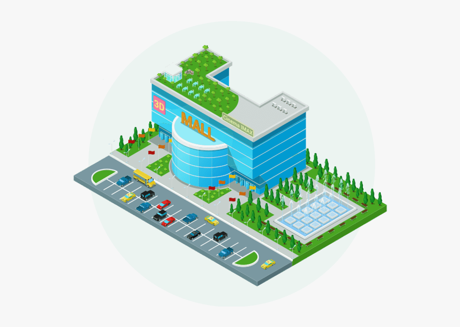 Shopping Center 3d Png, Transparent Clipart