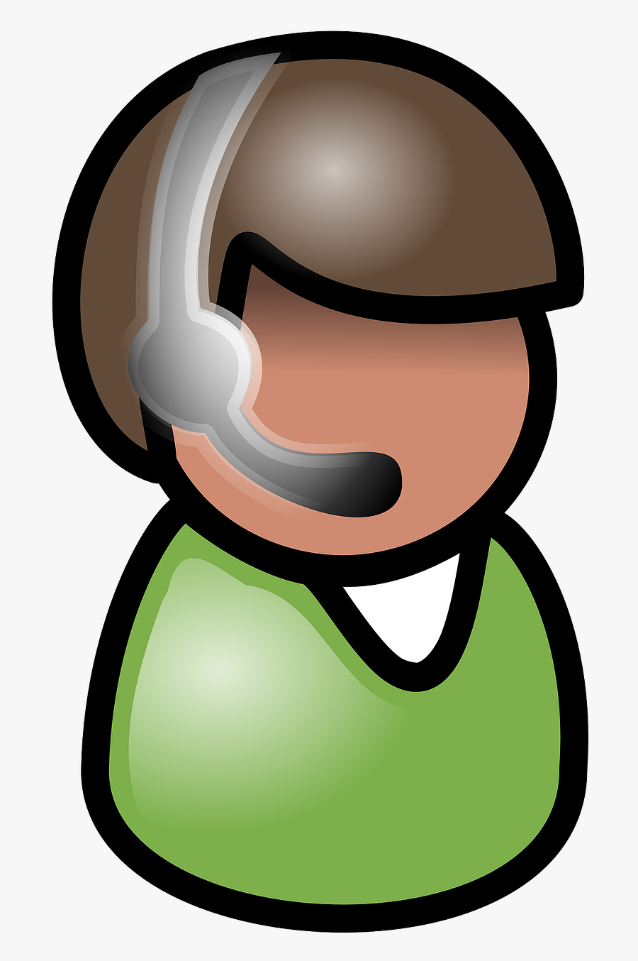 Boy Man Headphone Free Picture - Call Center Representative Clipart, Transparent Clipart