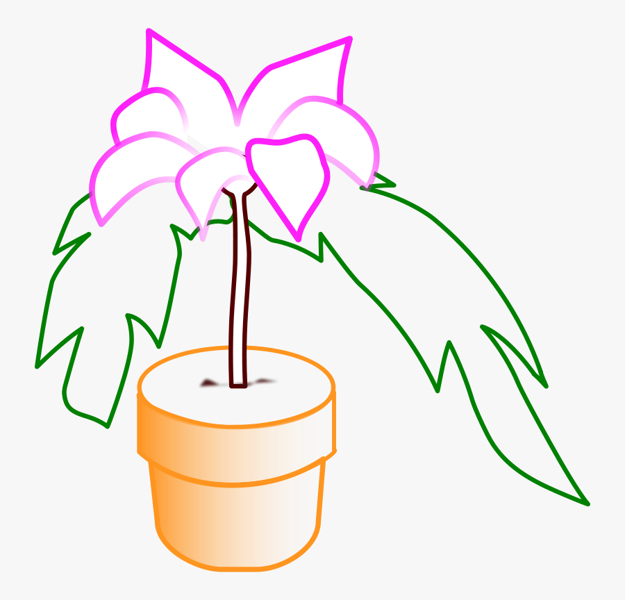 Ganja Pot Kembang Logo, Transparent Clipart