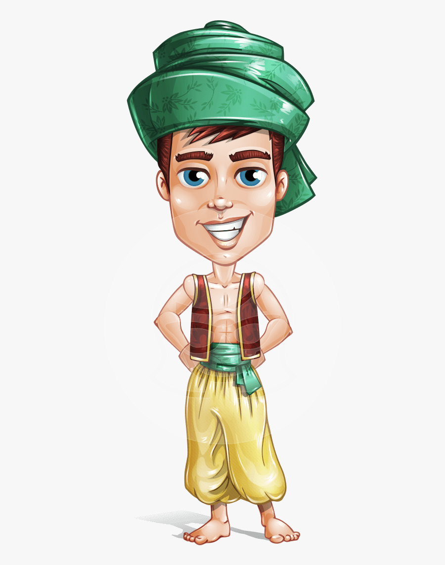 Vector Sand Cartoon - Arab Prince Cartoon Character, Transparent Clipart