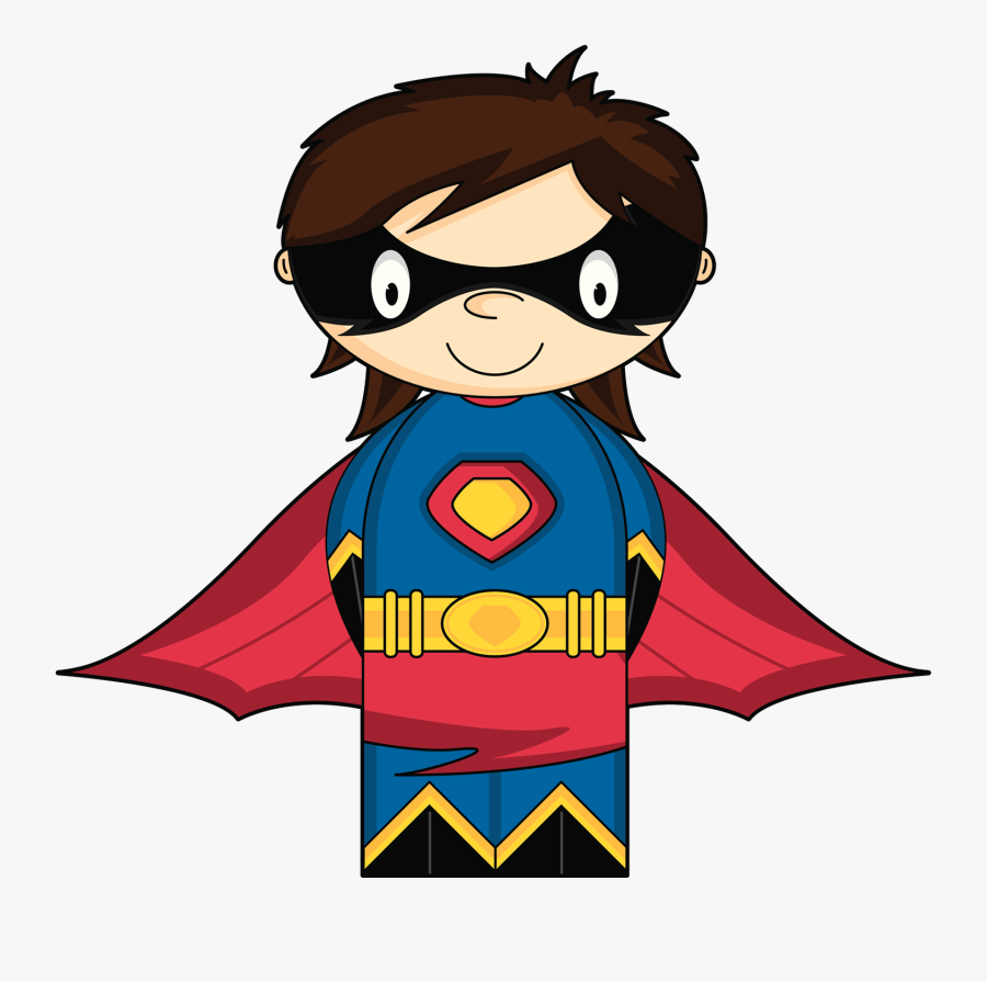Clark Kent Cartoon Child Superman Royaltyfree Illustration - Cute Superheroes Illustration, Transparent Clipart