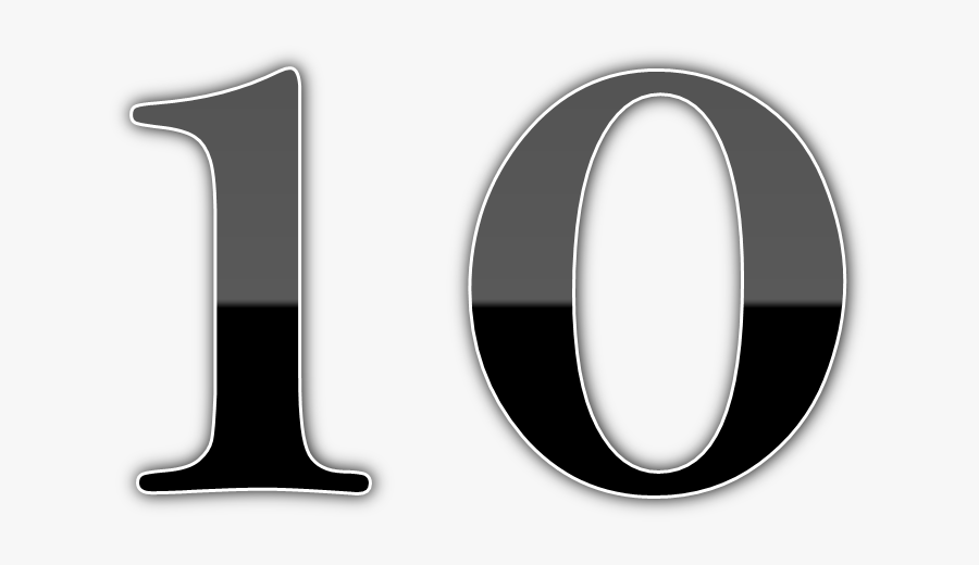 10 Number Png Image File - Circle, Transparent Clipart