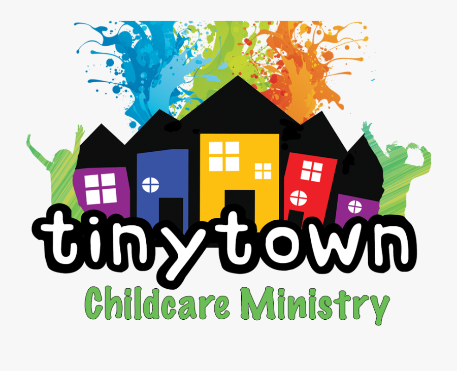 Town Clipart Tiny Town - Colourful Splashes, Transparent Clipart