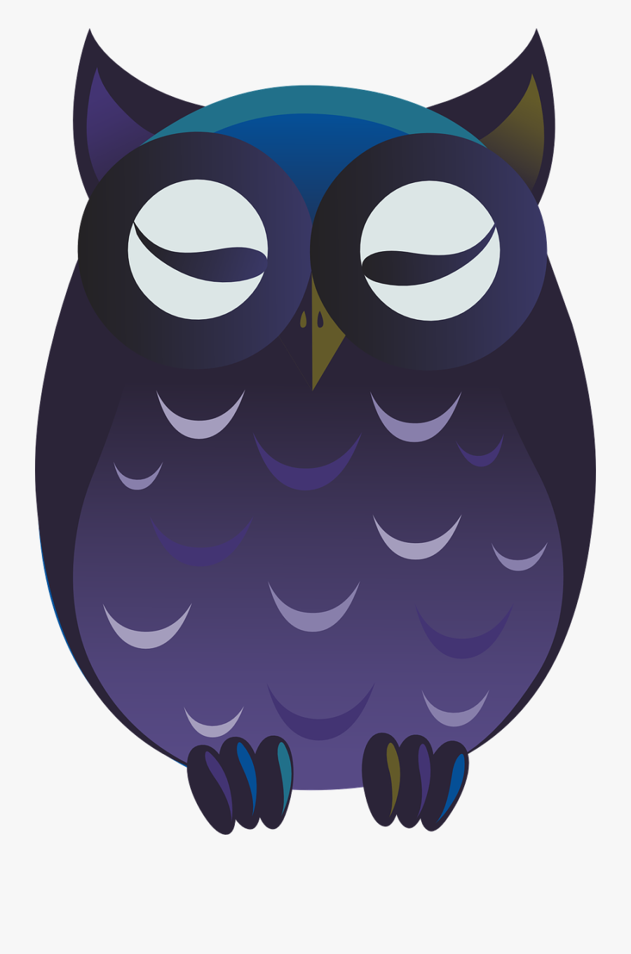 Owl Purple Cartoon Free Picture - การ์ตูน นก น่า รัก ๆ .png, Transparent Clipart