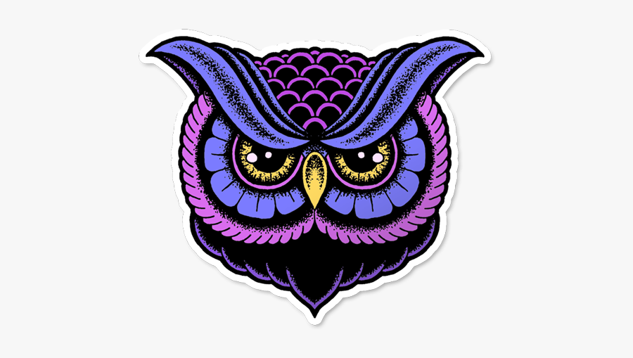 Owl Sticker, Transparent Clipart