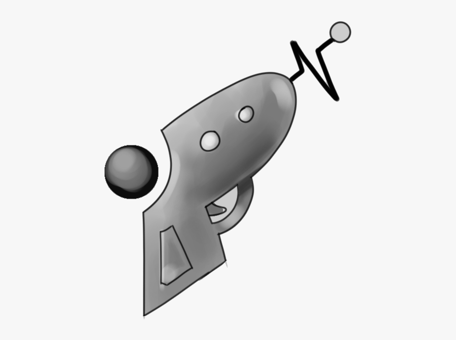 A Retro, 50s Style Ray-gun - Trigger, Transparent Clipart