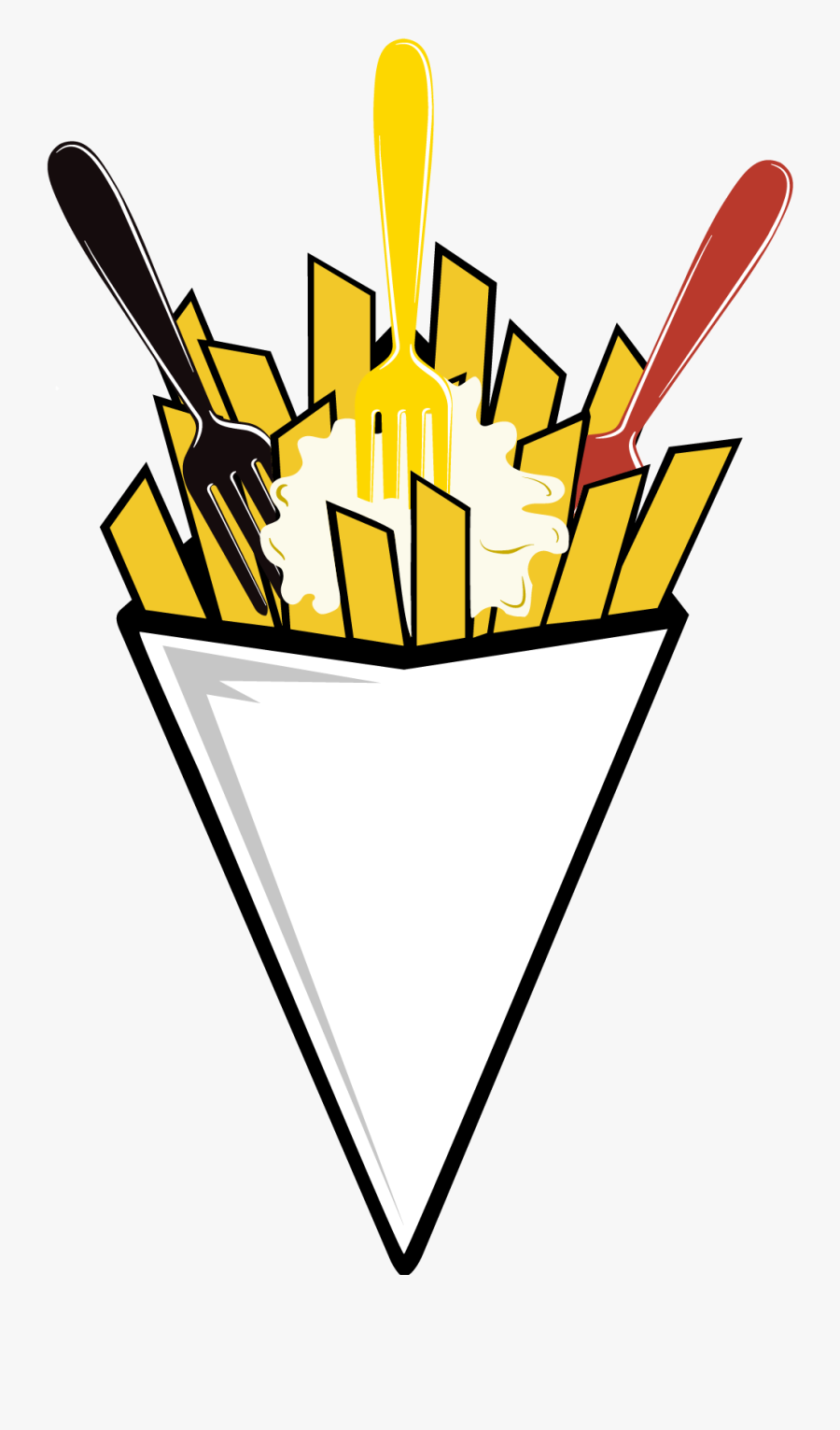 Cornet De Frites French Fries Clipart Images French - Frites Clipart, Transparent Clipart