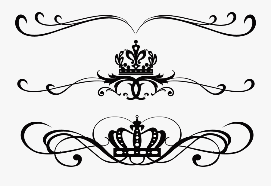 Tattoo Sketch Ornament Crown Idea French Pattern Clipart - Crown Ornament Png, Transparent Clipart