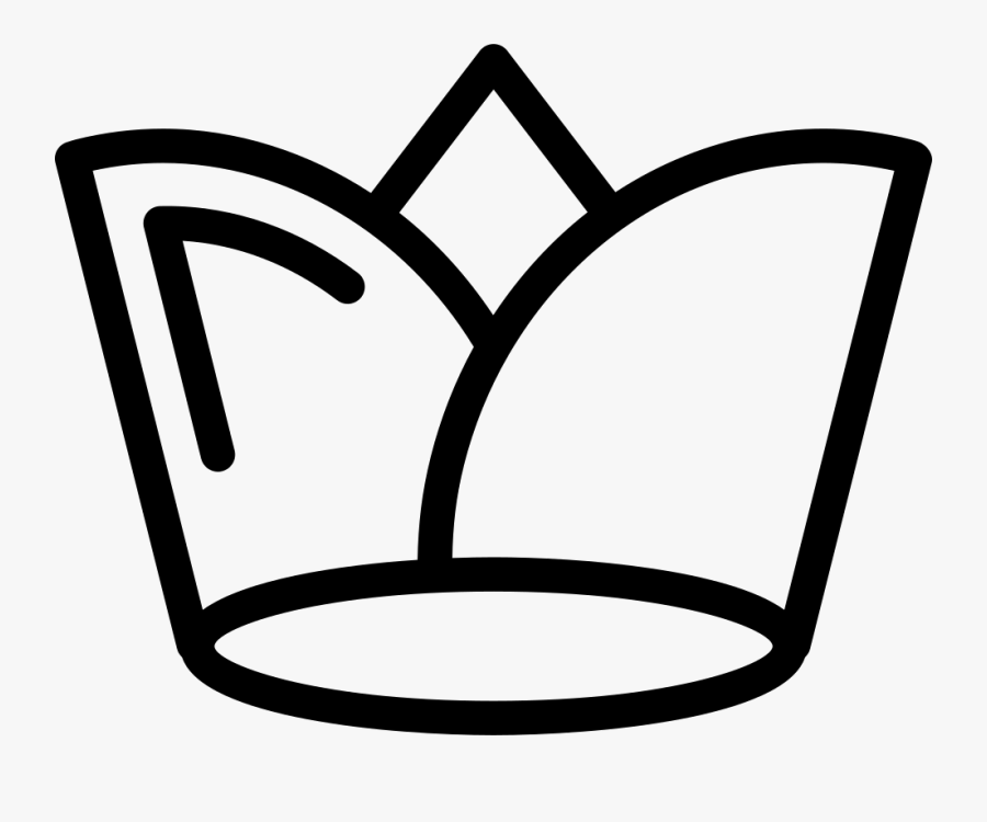 Royal Crown Of Thin Outline Comments - 476.780, Transparent Clipart