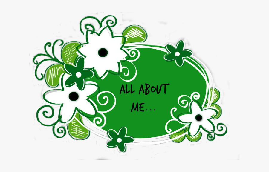 Green Floral Design Background, Transparent Clipart