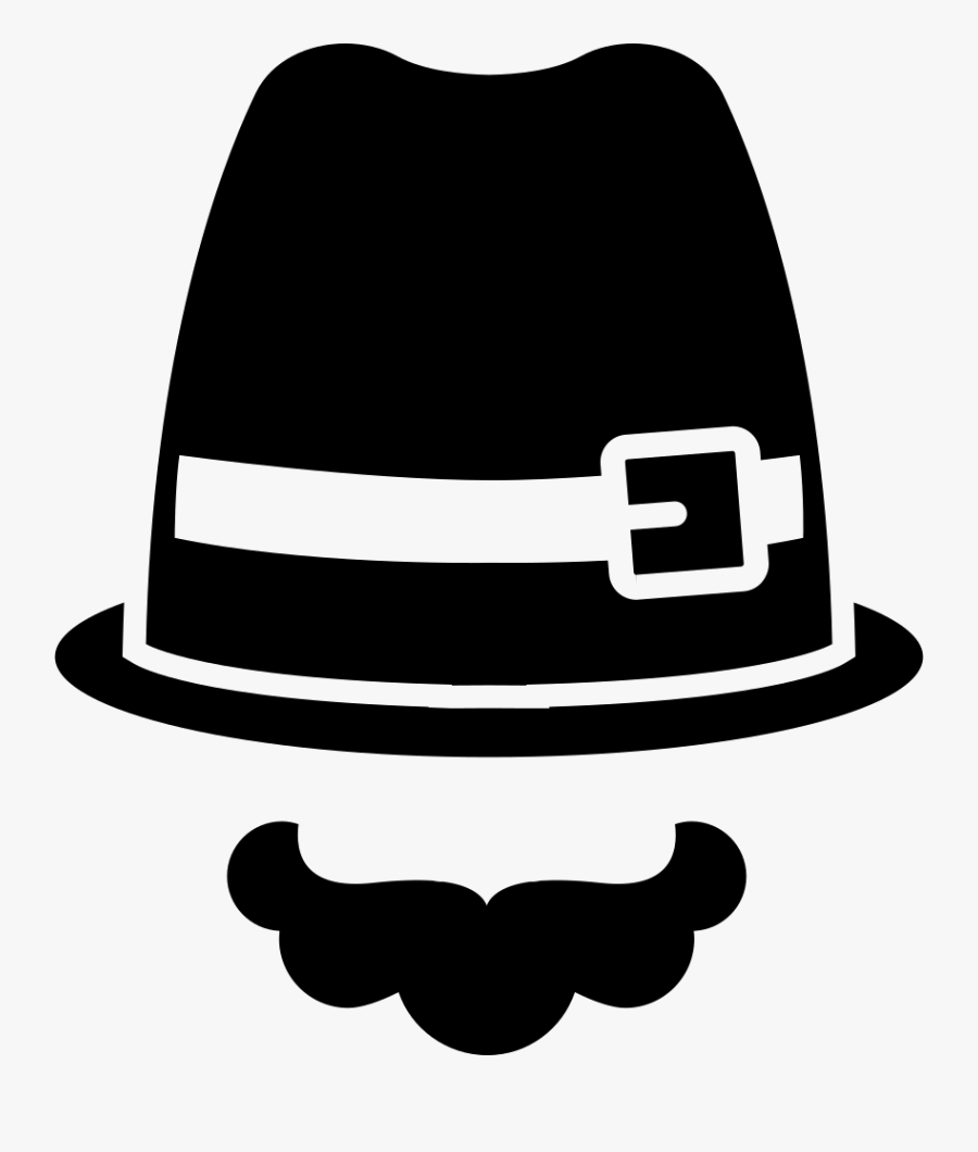 Hat And Moustache Comments - Fancy Dress Icon, Transparent Clipart