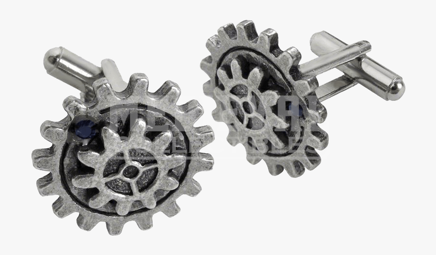 Empire Spur Gear Steampunk Cufflinks - Gear, Transparent Clipart