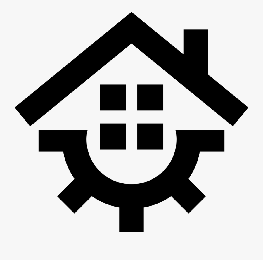 Svg Gear Machine - Gear And Building Vector, Transparent Clipart