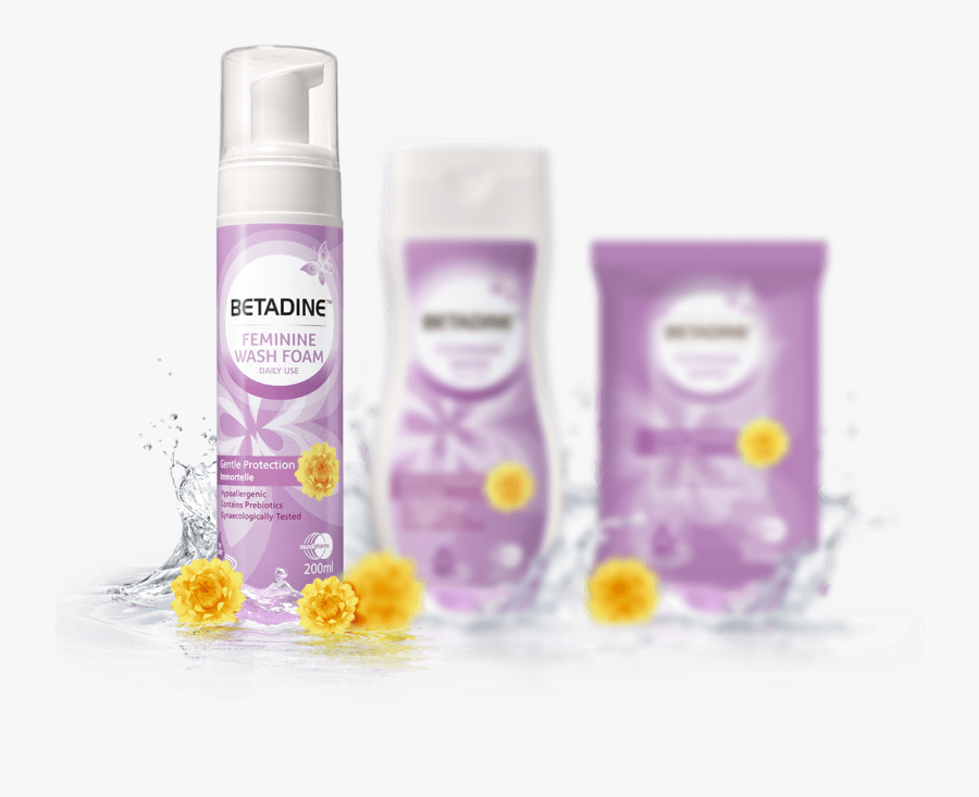Medicine Clipart Betadine - Betadine Feminine Wash Foam, Transparent Clipart