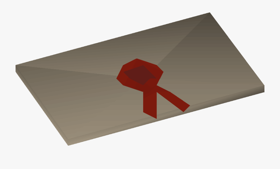 Clip Art Sealed Letter Old School - Triangle, Transparent Clipart