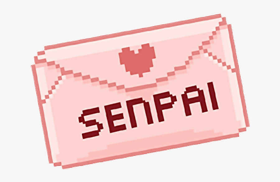 #senpai #love #loveletter #letter #envelope #valentines - Paper, Transparent Clipart