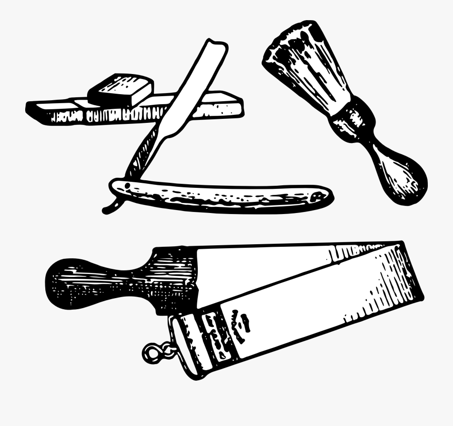 Antique Mens Grooming Kit, Transparent Clipart